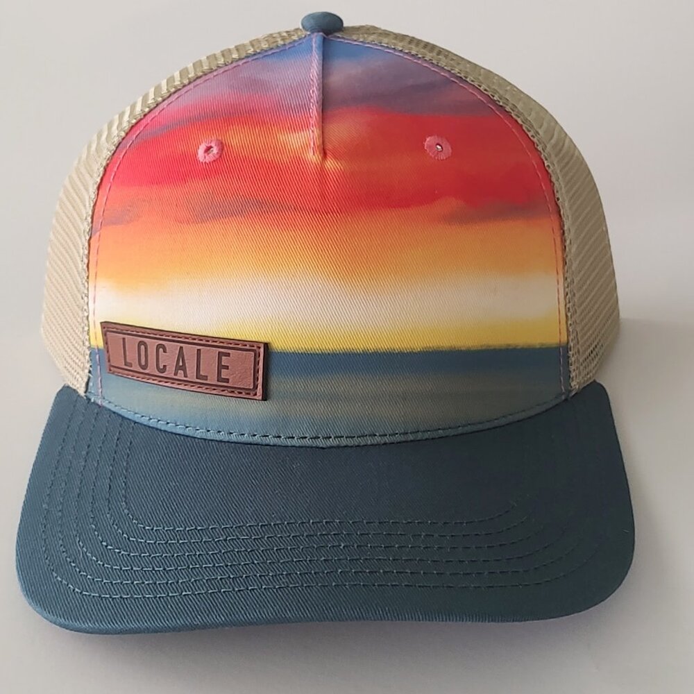 Locale New Fashion Outdoor Casual Snapback Baseball Cap Ocean Sunset
